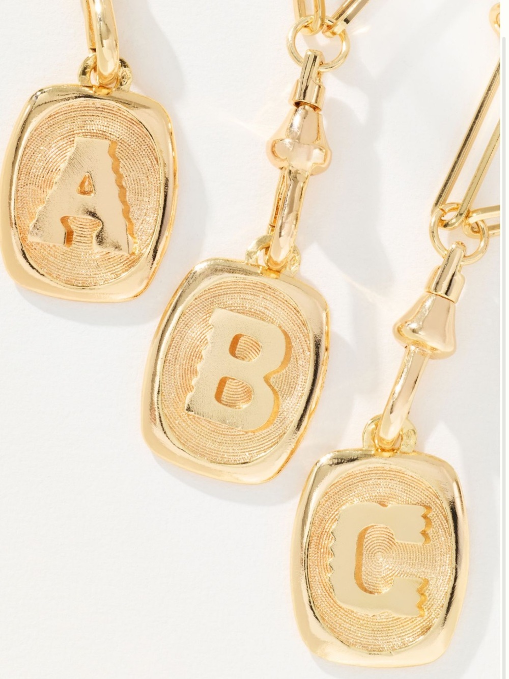 Letter L Anthropologie 14KT Gold-Plated Monogram Pendant Necklace Initial L New